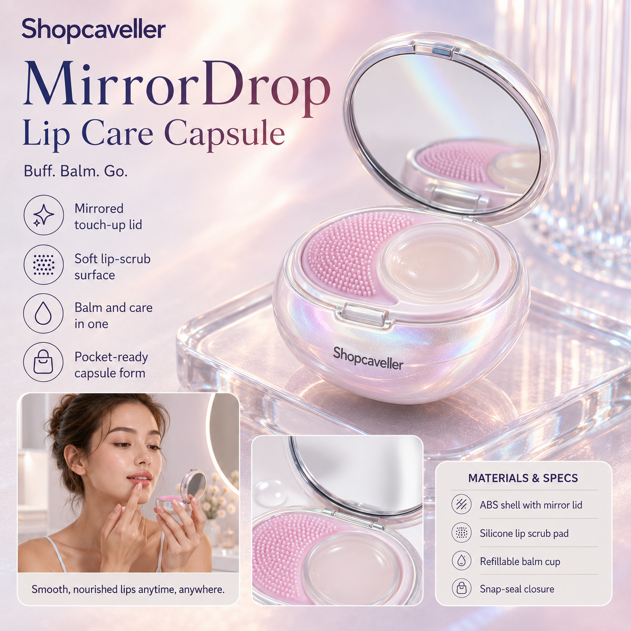Shopcaveller™ MirrorDrop Lip Care Capsule